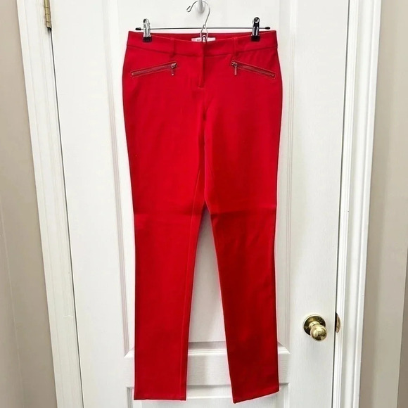 Ricki’s Slim Fit Zip Pocket Micro Twill Pants Red Size 2 - Picture 3 of 15